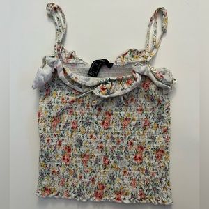 Forever 21 Floral Ruffle top